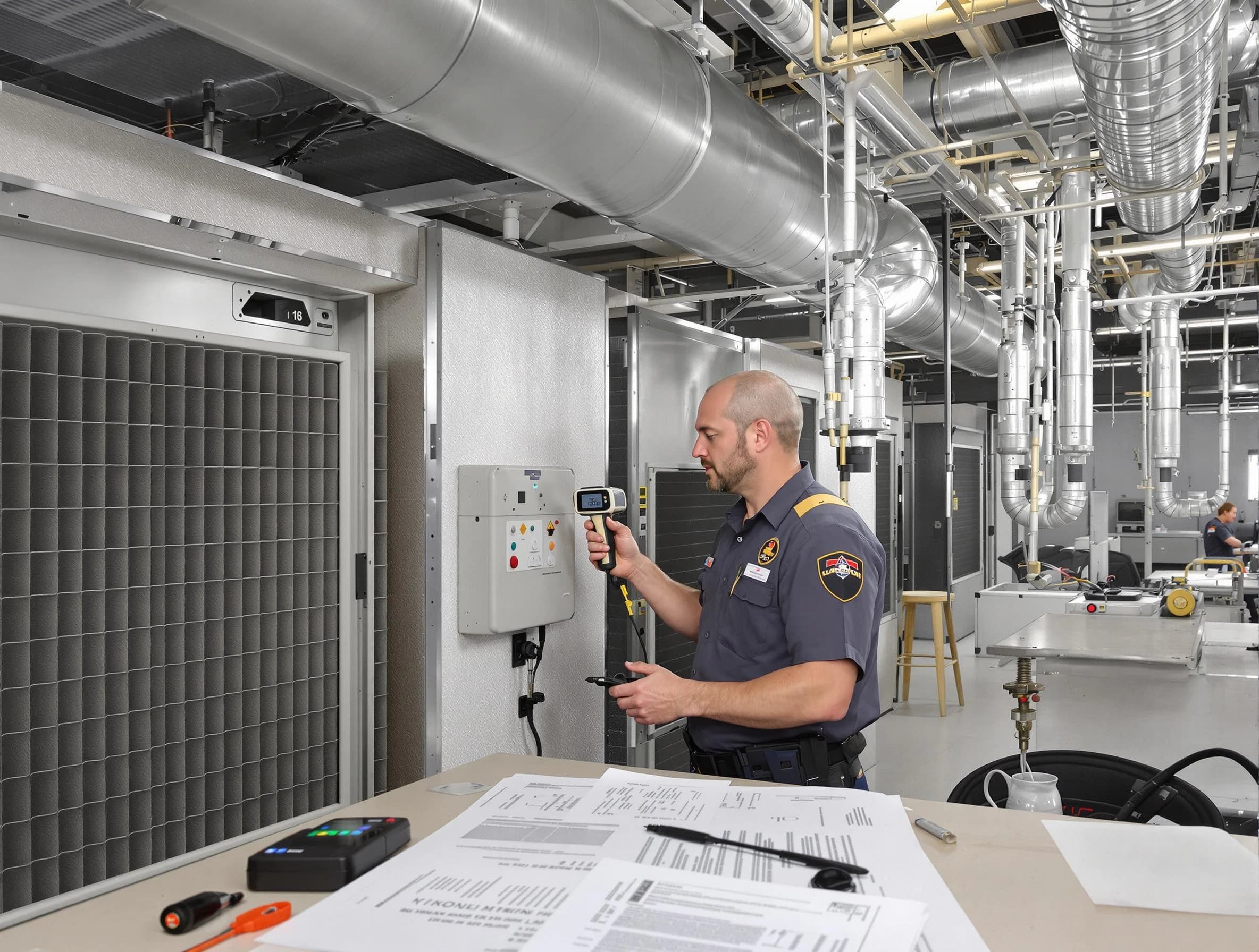 Professional filter system inspection by Ohio Air Duct Cleaning in Ohio