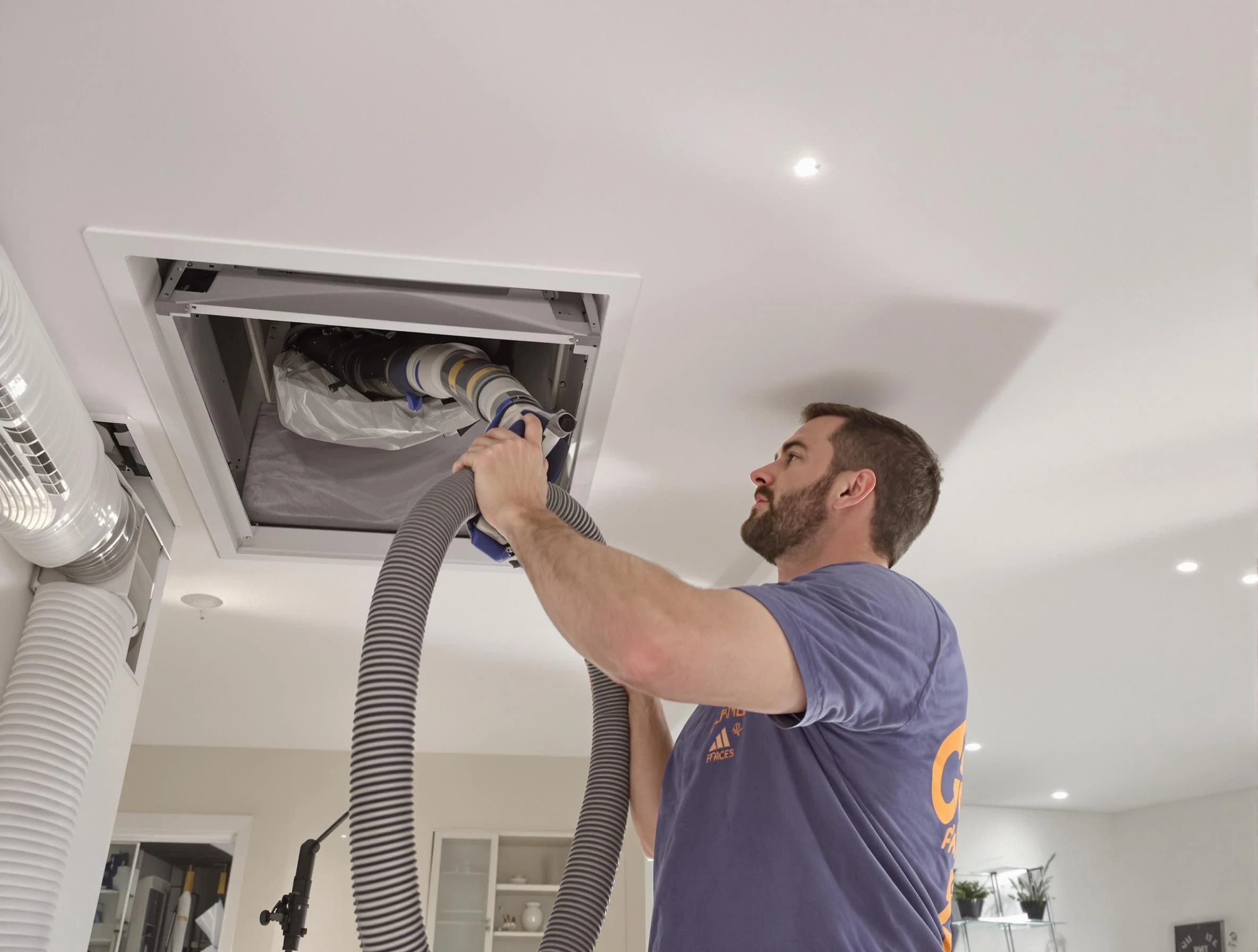 Precision indoor duct cleaning by Ohio Air Duct Cleaning in Ohio
