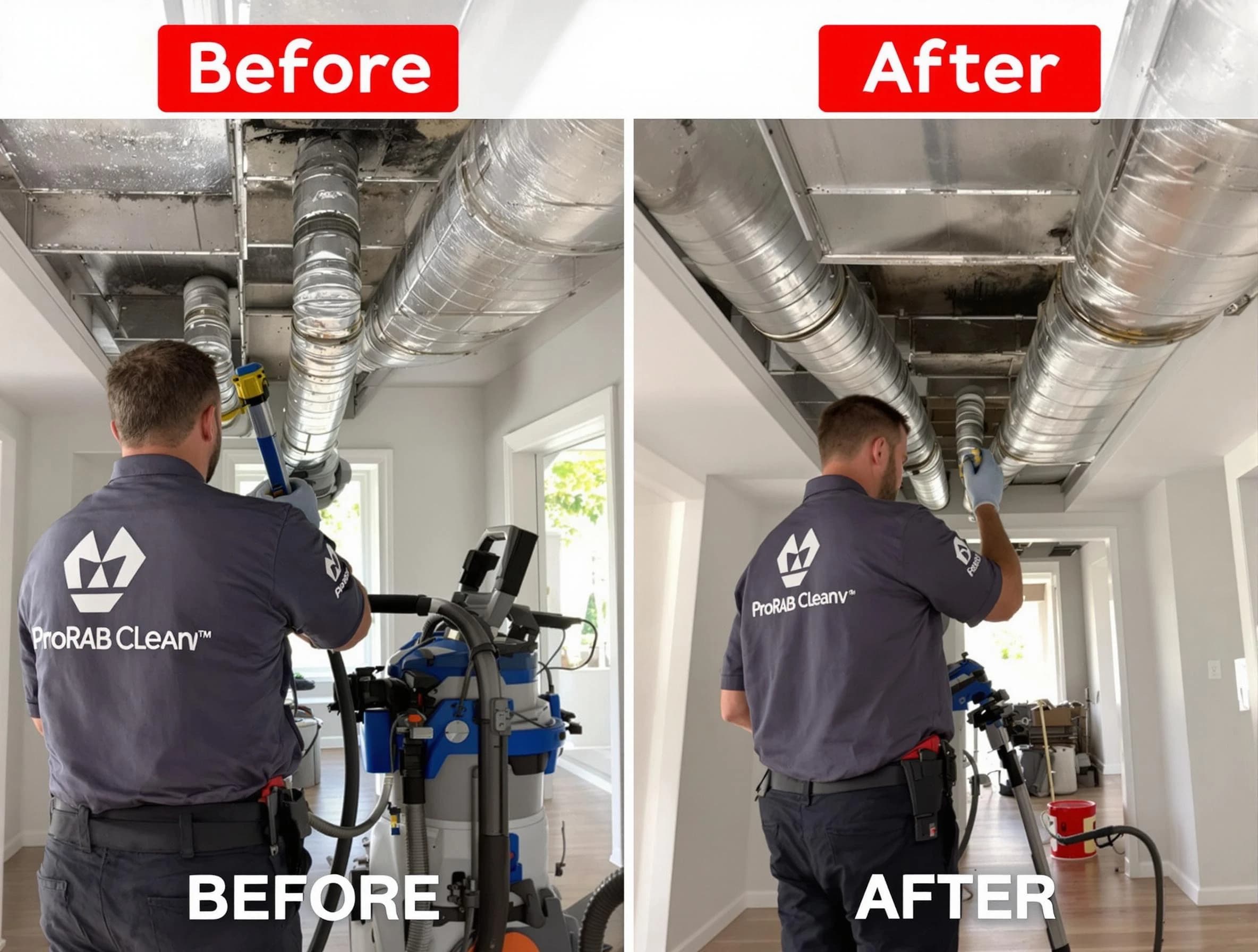 Ohio Air Duct Cleaning expert performing thorough residential duct cleaning in a Ohio home