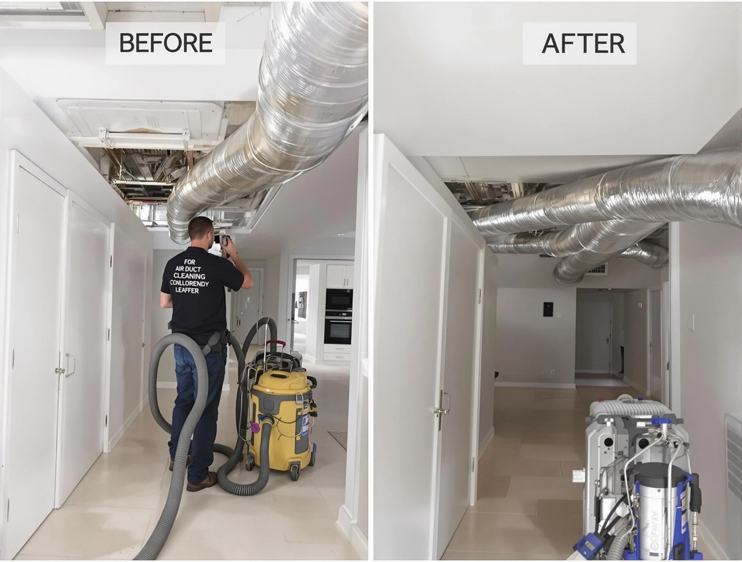 Ohio Air Duct Cleaning professional performing thorough air duct cleaning in Ohio