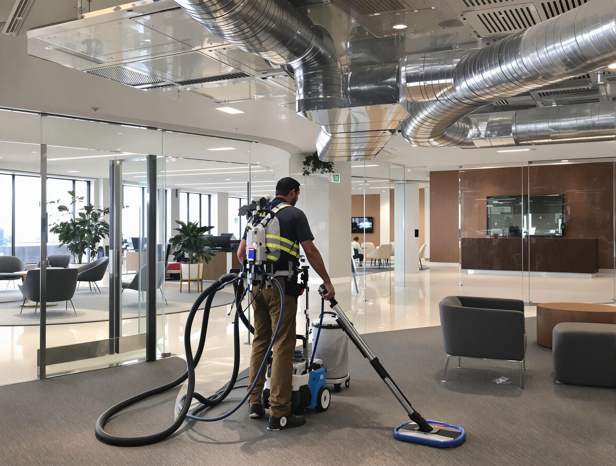 Commercial duct cleaning service by Ohio Air Duct Cleaning in Ohio