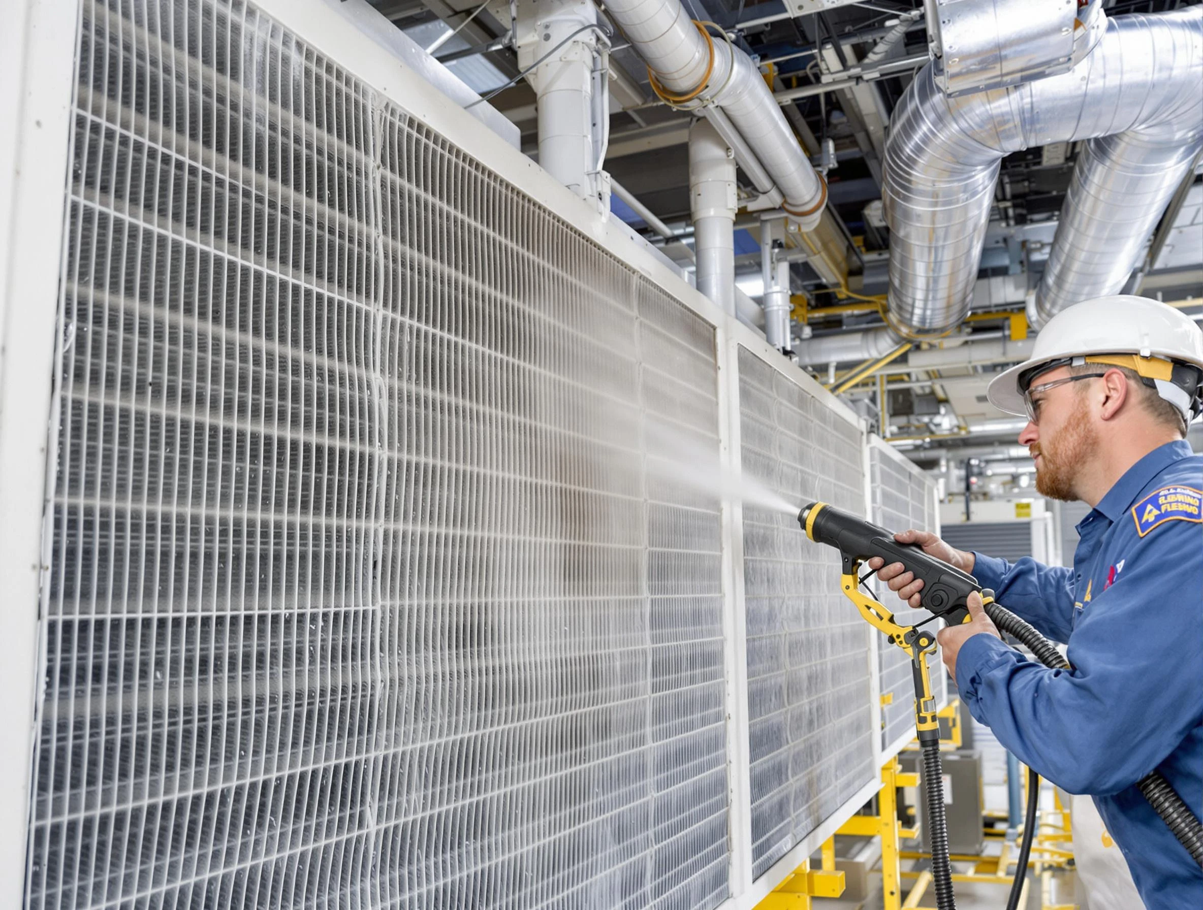 Professional commercial coil cleaning by Ohio Air Duct Cleaning in Ohio