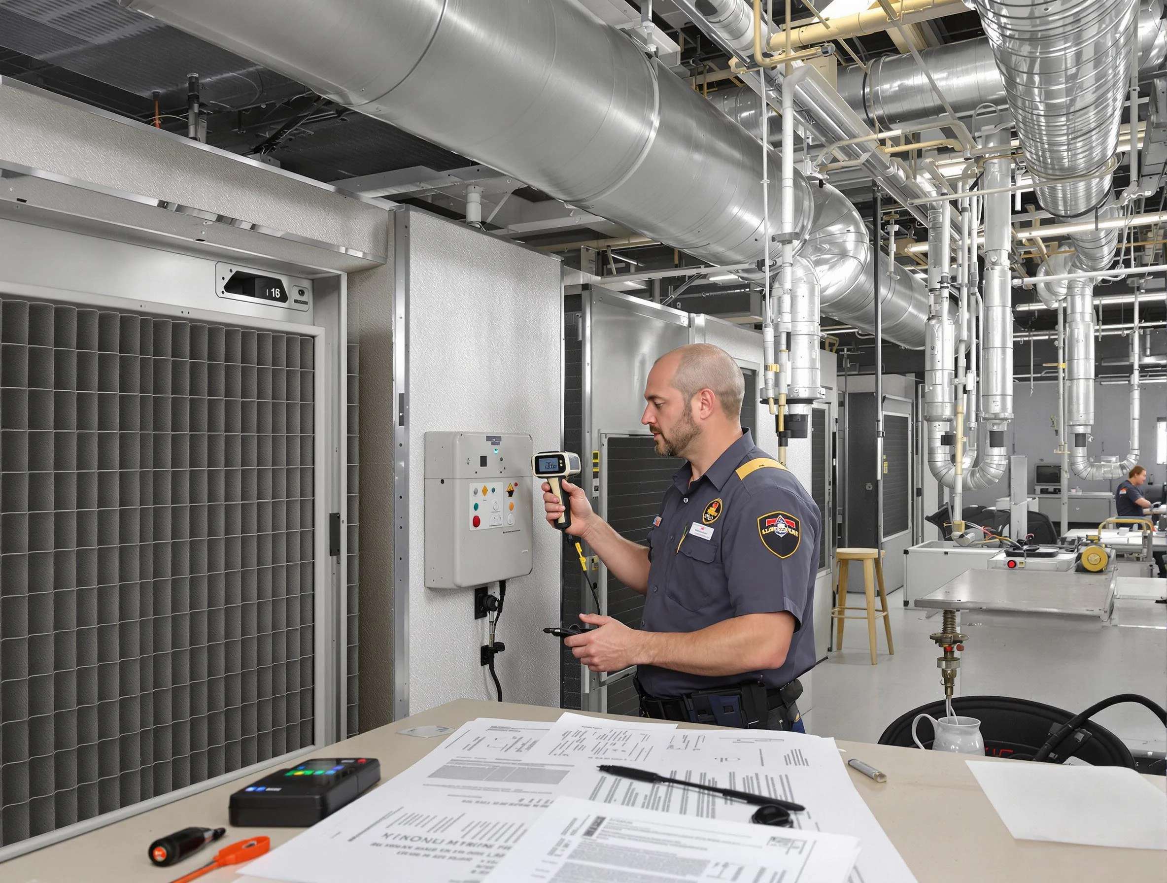 Professional filter system inspection by Ohio Air Duct Cleaning in Ohio