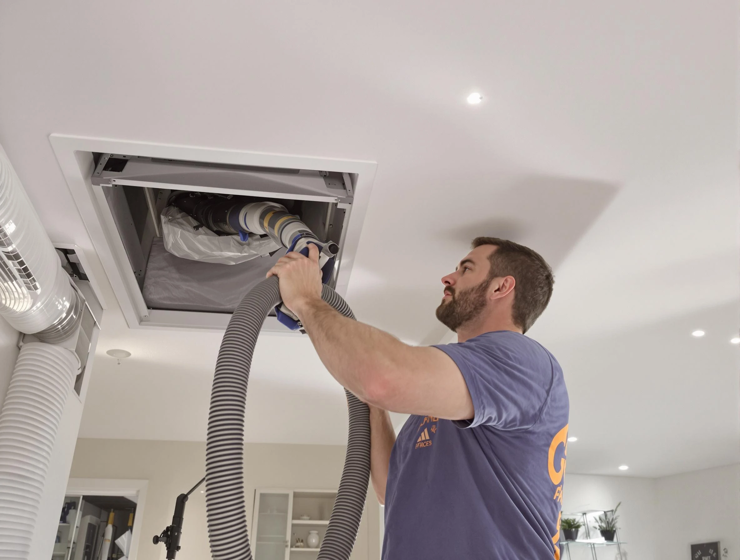 Precision indoor duct cleaning by Ohio Air Duct Cleaning in Ohio